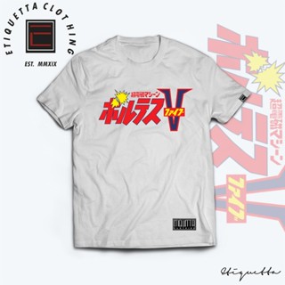 พร้อมส่ง Anime Shirt - Voltes V - Japanese Logo การเปิดตัวผลิตภัณฑ์ใหม่ T-shirt