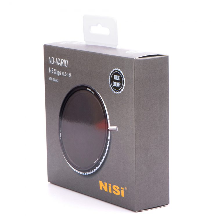 Filter Nisi Variable ND 1-5 stop True Color 82mm Round Filter - CINEFACTORY