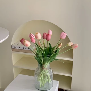 [พร้อมส่ง] Jnihouse : ทิวลิปปลอม ช่อดอกทิวลิป 5 ก้าน (Artificial Tulip Bouquet)