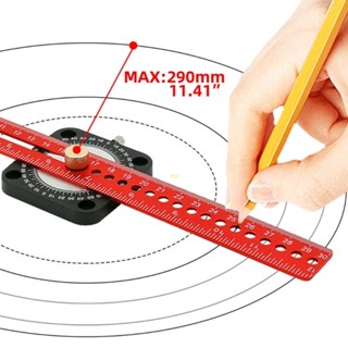 Yu ไม้สคริเบอร์ T-type-360 ความแม่นยําสูง สําหรับงานไม้° ไม้บรรทัดวัดมุม อลูมิเนียม สําหรับวาดเส้น เข็มทิศ