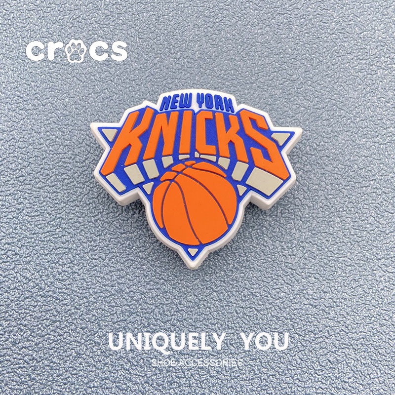 ใหม่ Crocs jibbitz ตัวล็อกรองเท้าบาสเก็ตบอล ลายดอกไม้ 2023