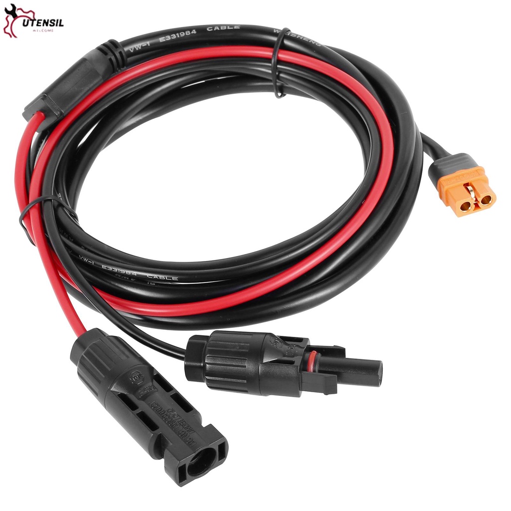 อะแดปเตอร์สายชาร์จขั้วต่อพลังงานแสงอาทิตย์ 8FT MC4 to XT60i สำหรับก้อนแบตเตอรี่