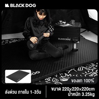 Blackdog เบาะรองนอนหนา สีดําอัตโนมัติเบาะพองเต็นท์กลางแจ้งเบาะรองนั่งเตียงลมเบาะแคมป์ปิ้ง