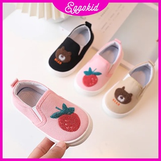 Eggokids store รองเท้าผ้าใบ พื้นนิ่ม กันลื่น สําหรับเด็กผู้ชาย และเด็กผู้หญิง