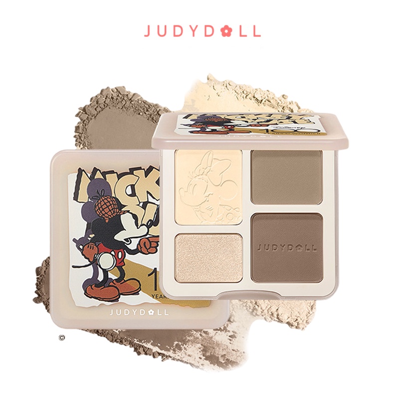 JUDYDOLL ไฮไลท์และคอนทัวร์พาเลต สีธรรมชาติ ทนทานตลอดเวลา กันน้ำ 9g
