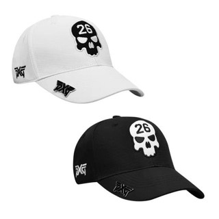 Pxg หมวกกอล์ฟ 26 ลายหัวกะโหลก สองสี สีดํา สีขาว