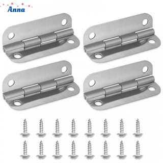 【Anna】4pcs Cooler Hinges With Screws For Rectangular-shaped Hinged Igloo Ice Chests