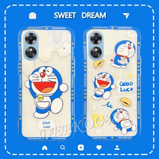 เคสโทรศัพท์มือถือแบบนิ่ม TPU ลายการ์ตูนโดราเอมอนน่ารัก สําหรับ OPPO A78 4G A78