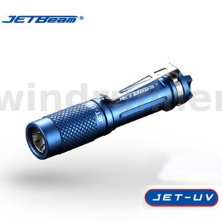 Jetbeam JET-UV 3535-UV-365nm ไฟฉายอัลตราไวโอเลต UV 3 แม่พิมพ์ Led UV กันน้ํา สําหรับตรวจจับแบตเตอรี่ AAA 14500