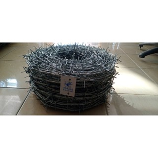 ลวดหนาม 10kg ลวดเบอร์14 ยาว90ม. ลวดหนา2.0mm ลวดหนามรั้ว ลวดหนามชุบกัลวาไนซ์ ลวดล้อมรัว ลวด รั้วบ้าน รั้วกันขโมย