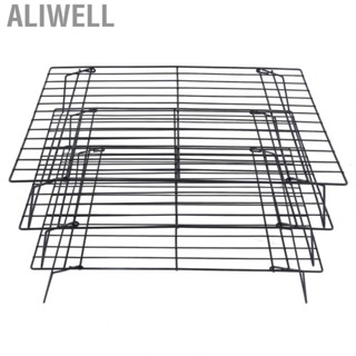 Aliwell 13 Inch Baking Rack Baking Rack Edges Folding Legs NonStick Rust Resistant For