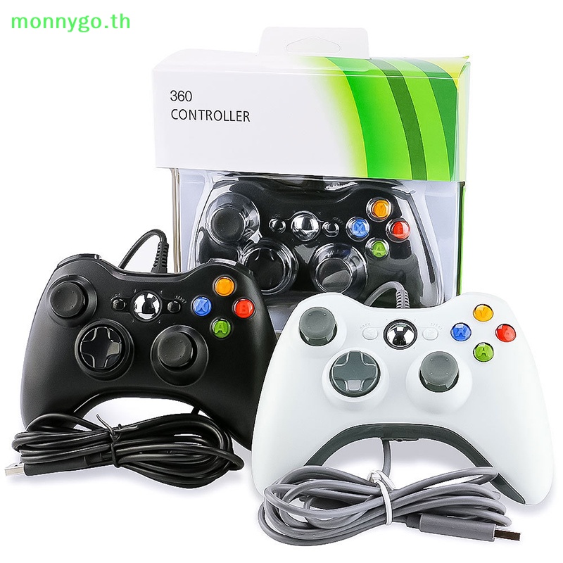 Monnygo จอยแพดควบคุมเกม แบบใช้สาย สําหรับ Xbox 360 & PC 7 8 10 TH