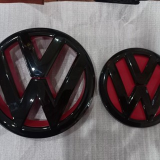 โลโก้โลโก้ Volkswagen 6 6gti 6R20 สําหรับติดด้านหน้า และด้านหลังรถยนต์ สีดํา สีแดง