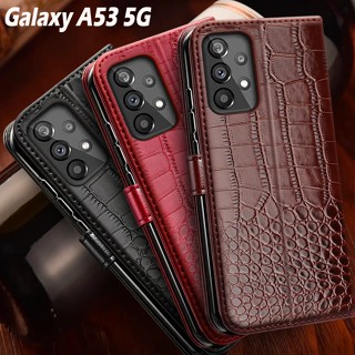 เคสโทรศัพท์มือถือหนัง ฝาพับ พร้อมช่องใส่บัตร สําหรับ Samsung A53 5G A53 5G A53 SM-A536B SM-A536E