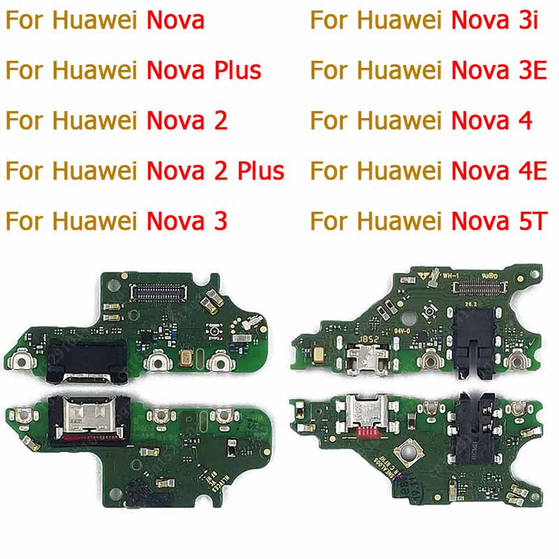 อะไหล่บอร์ดชาร์จ Usb สําหรับ Huawei Nova 5T 4E 4 3E 3i 3 2 Plus