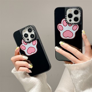 Casetify เคสโทรศัพท์มือถือ TPU กันกระแทก ลายอุ้งเท้าแมว มีลายด้านข้าง สําหรับ iPhone 14 Pro MAX 11 12 13 Pro MAX 14 Plus