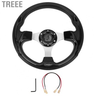 Treee Steering Wheel  13in 330mm Perfect Match Universal Easy Clean Driving Steering Wheel Smooth Control with Wrench for Vehicle