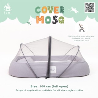 iCHi Cover Mosq อิชิ มุ้งกันยุง - สีดำ มุ้งกันยุงคาร์ซีท มุ้งกันยุงรถเข็น มุ้งคลุมที่นอนเด็ก ระบายอากาศได้ดี ไม่อึดอัด