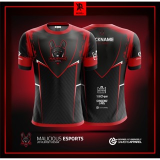 [พร้อมส่ง] Malicious eSports Twitterissä #เสื้อยืด ลายประกาศ ขนาด 100 ซม.-160 ซม. สําหรับเด็ก และผู้ใหญ่ XS-3XL