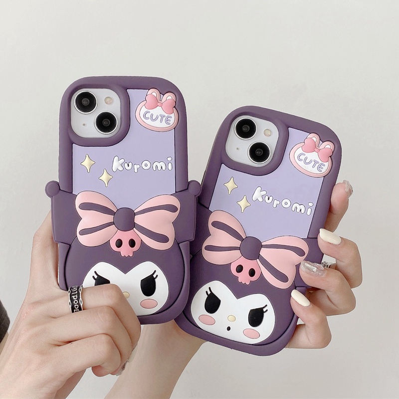 เคสโทรศัพท์มือถือ ซิลิโคน กันกระแทก ลายคุโรมิ หัวใหญ่ แฟชั่น สําหรับ iPhone 14Pro 13 12 11 Pro Max