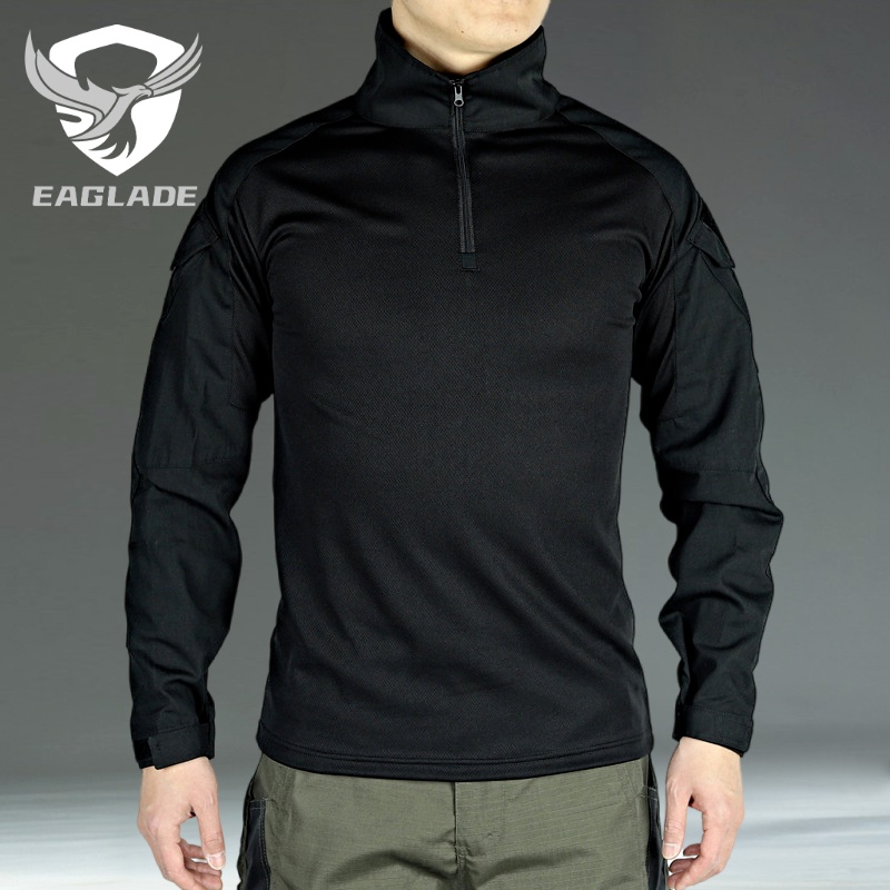 Eaglade เสื้อยุทธวิธี ลายกบ JT-G3-CX สีดํา ยืดหยุ่น กันน้ํา