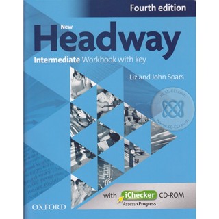 Bundanjai (หนังสือ) New Headway 4th ED Intermediate : Workbook with Key +iChecker (P)