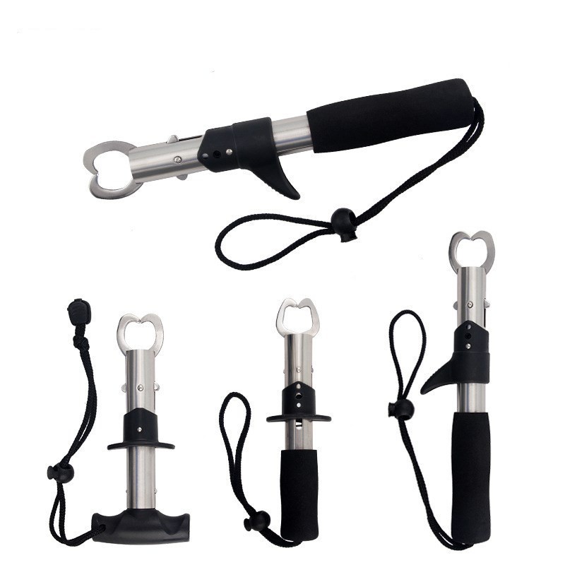 Fish Lip Gripper Fish Scales Professional Fish Holder สแตนเลส Fish Grabber