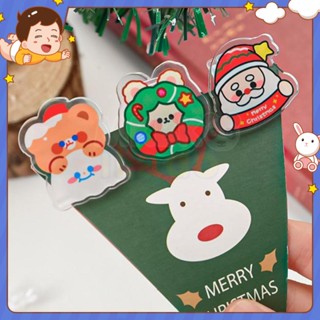⭐ iLado ⭐ เครื่องเขียนน่ารัก ที่หนีบกระดาษ ธีมคริสต์มาส ที่หนีบป้าย อคิลิคใส คลิปหนีบกระดาษ อุปกรณ์สํานักงาน คลิป คลิปหนีบ เครื่องเขียนน่ารักสไตล์เกาหลี อุปกรณ์การเรียนน่ารัก แฟ้มหนีบเอกสาร ที่หนีบกระดาษตั้งโต๊ะ ที่หนีบรูป คั่นหนังสือ