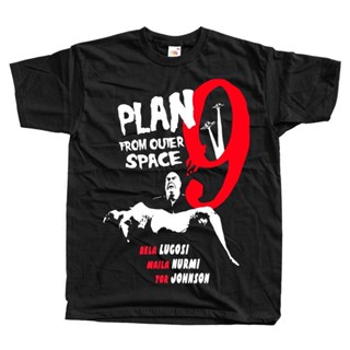 เสื้อยืดผ้าฝ้าย พิมพ์ลายโปสเตอร์สยองขวัญ Plan 9 From Outer Space V10 ทุกขนาด ไซซ์ S-5Xl