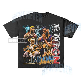 เสื้อยืด พิมพ์ลายกราฟฟิค Lebron James 90s Bootleg Lebron James สไตล์วินเทจ สําหรับทุกเพศ