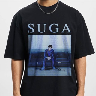 เสื้อยืด พิมพ์ลายกราฟฟิค Suga Yoongi 90s สไตล์วินเทจ ยุค 90s