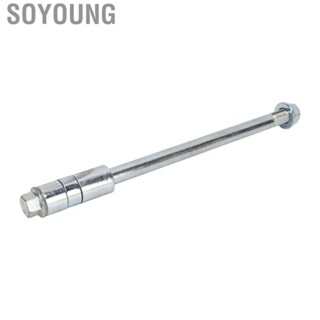 Soyoung Front Rear Axle  12mm 230mm Polished Front Rear Rim Wheel Axle Glossy 3 Gaskets  for Motorcycle