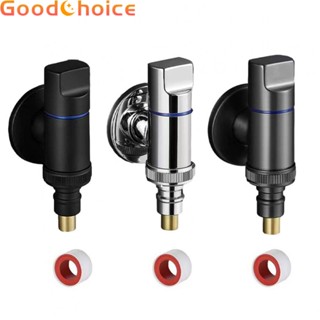 【Good】Stainless Steel Washing Machine Faucet Water Stop Quick Opening Angle Valve【Ready Stock】