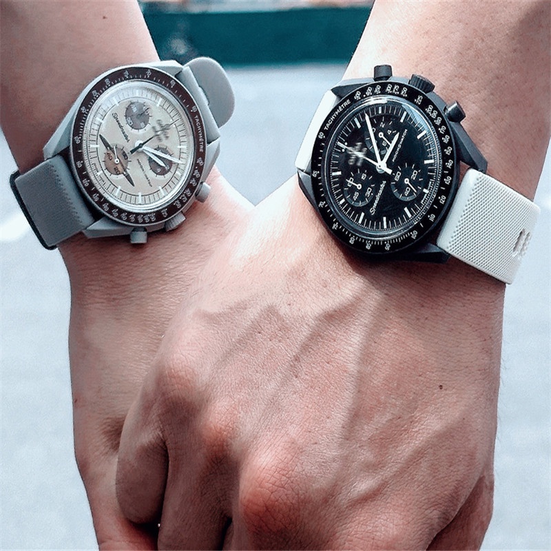 สายนาฬิกาข้อมือซิลิโคน กันน้ํา สีสันสดใส 20 มม. สําหรับ Garmin And MoonSwatch ผู้ชาย และผู้หญิง