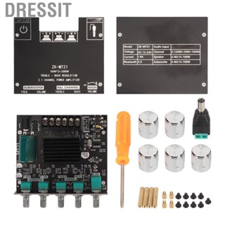 Dressit Digital Power Amplifier Module  ZK MT21 Easy Installation  Power Amplifier Board 2.1 Channel DC 12‑24V  for DIY Speaker