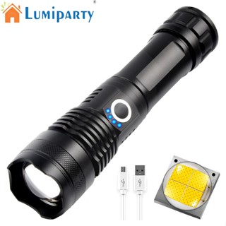 Lumiparty X71 P50 ไฟฉาย Led 3000 Lumens ชาร์จ Usb ซูมได้ ไฟฉายฉุกเฉิน กลางแจ้ง