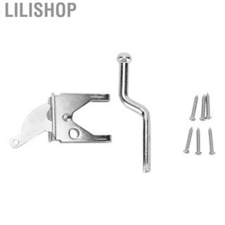 Lilishop Door Clasp Galvanized Safety Door Locks Hasp Latches Carbon Steel Sturdy for Closets