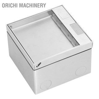 Orichi Machinery กล่องซ็อกเก็ตแบบฝังสแตนเลสเต้ารับคู่ Universal Desktop Floor Power Socket AC250V 4000W