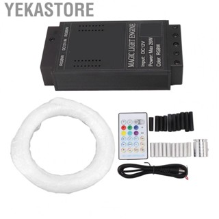 Yekastore Fiber Optic Lamp  RGBW Fiber Optic Lights Low Voltage Safety DC12V  for Theater for Ceiling