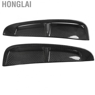 Honglai Side Air Flow Vent Fender Decor Wear Resistant Carbon Fiber Side Fender Air Vent Cover Trim High Strength for Car