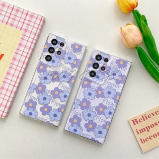 Lwy เคสโทรศัพท์มือถือแบบนิ่ม ลายดอกไม้สีม่วง สําหรับ Huawei Honor X8 Y7a X30i X40i 20 20s 50 60 70 80 Pro SE nova 7i nova 5T 6 SE 7 8 8i 9 10 Pro SE Y70 Plus