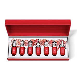 (9ml * 7) Christian Louboutin radish clove water sample set of seven pieces Clchristian Louboutin ชุดกล่องน้ําหอม รูปมงกุฎแมวนําโชค สีแดง 9 มล. 7 ชิ้น