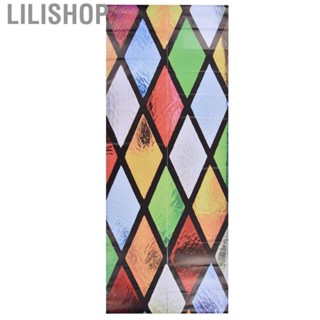 Lilishop 3D Door  Color Rhombus Lattice Door  38.5x200cm for Household for Apartment