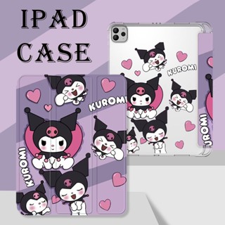 เคส TPU ลายคุโรมิ พร้อมช่องใส่ปากกา สําหรับ iPad 2021 Pro 11 2019 2019 2020 10.2 7 8Th 2018 iPad 9.7 5 6Th Mini 4 5 Air 4 10.5 10.9 gen 10 2022