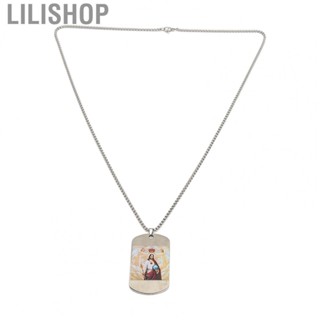 Lilishop Virgin Mary Necklace  Titanium Steel Religious Necklace  for Party