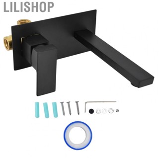 Lilishop Wash Basin Sink Faucet Wall Mounted Sink Faucet Rustproof for Bathroom