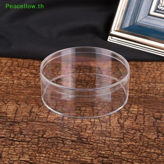 Peacellow กล่องพลาสติกใส ทรงกลม ขนาดเล็ก 120 มล. 8*3 ซม. สําหรับใส่สบู่ ช็อคโกแลต ลูกอม