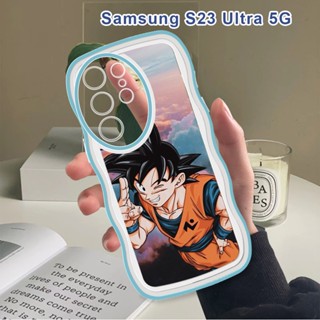 สําหรับ Samsung Galaxy S22 S23 Ultra S22 S23 Plus 5G เคสโทรศัพท์มือถือแบบนิ่ม กันกระแทก กันรอยกล้อง ลายดราก้อนบอล Seven Dragon Ball Members แฟชั่น