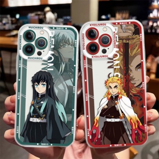 เคสโทรศัพท์มือถือ TPU ใส แบบนิ่ม ลาย Demon Slayer Tokitou Muichirou Rengoku Shinjuro สําหรับ Samsung S23 S22 Ultra S21 Plus S21 S20 FE Note 10 Lite 10 Pro J2 J7 Prime G530 J4 J6 Plus A42 A21S A72