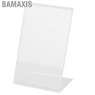 Bamaxis Acrylic L Shape Clear Photo Frame Holder Free Standing Portrait For Instax Mini Series  3Inch Film